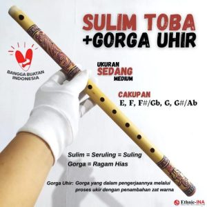 Sulim / Seruling / Suling ( Batak ) Toba + Gorga Uhir | Medium/Sedang - Kecil