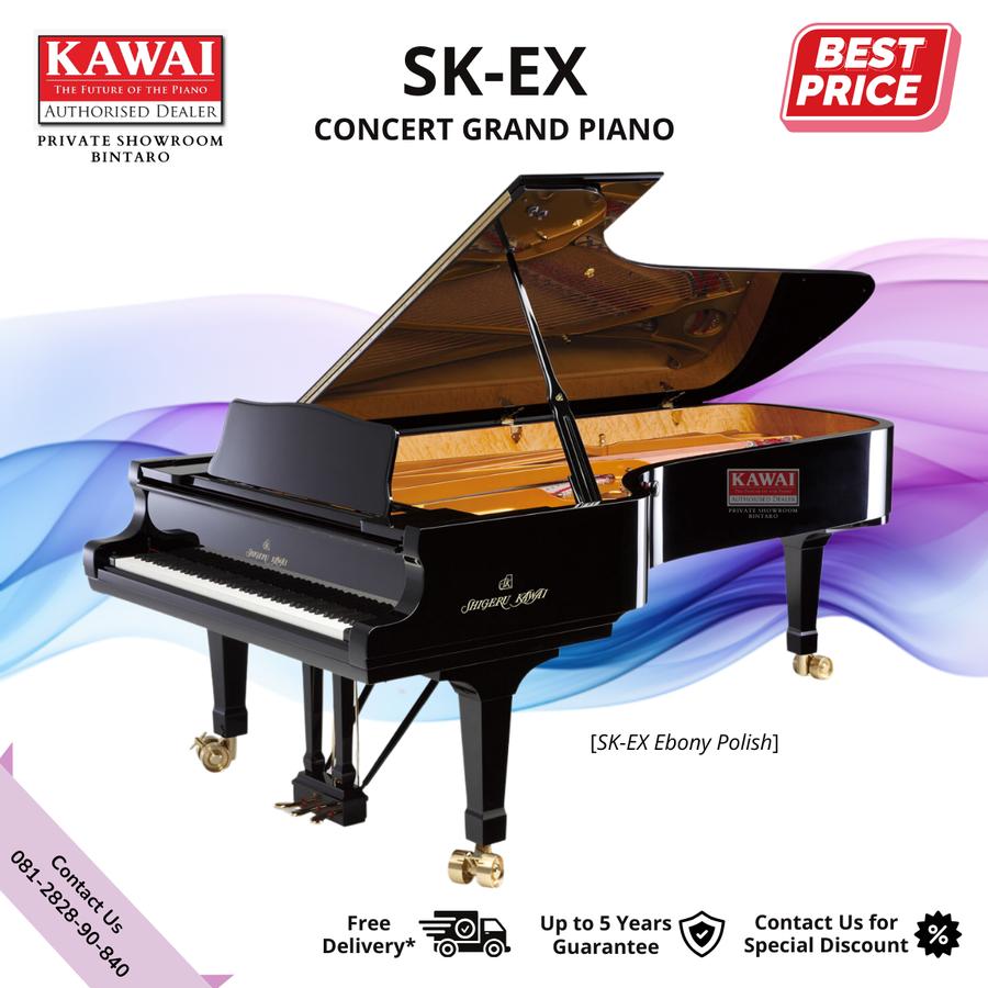 Shigeru Kawai SK-EX Concert Grand Piano Authorized Dealer Resmi
