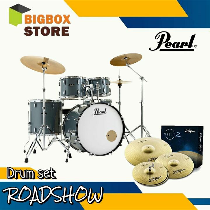 Drum Akustik Pearl RoadShow + Cymbal Zildjian Planet Z